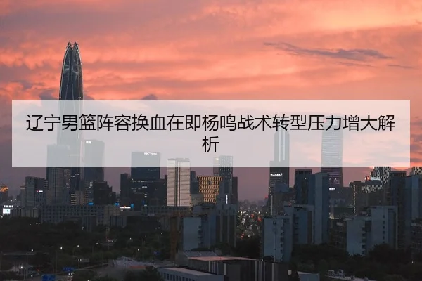 辽宁男篮阵容换血在即杨鸣战术转型压力增大解析